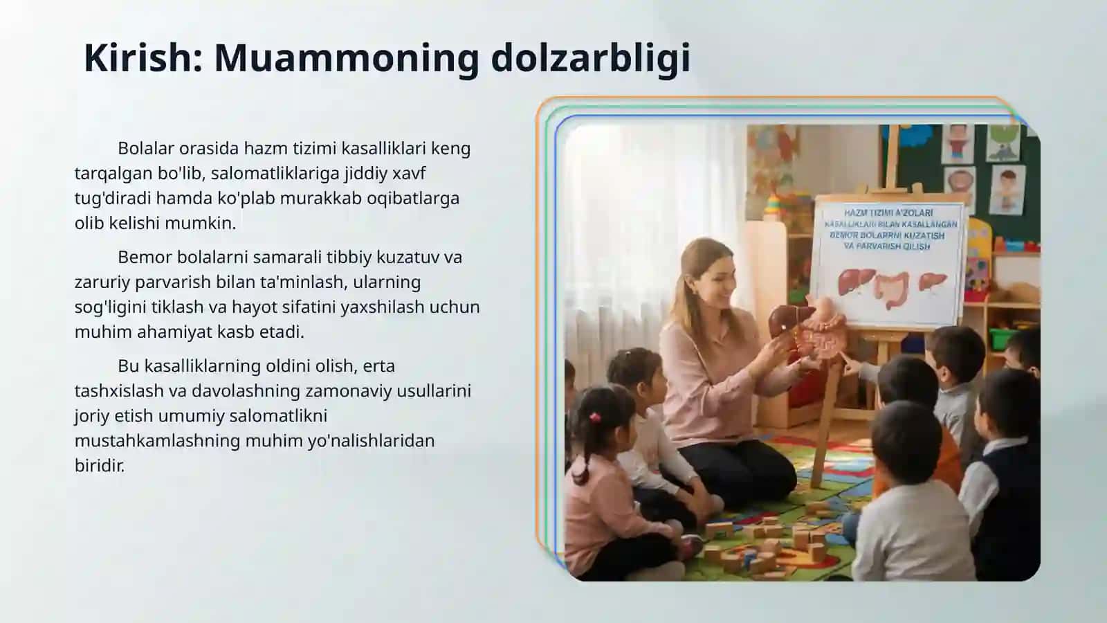 Hazm tizimi a’zolari kasalliklari bilan kasallangan bemor bolalarni 3