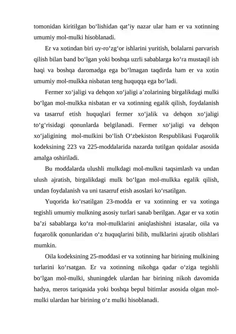 ER-XOTINNING MULKIY HUQUQ VA MAJBURIYATLARI 3