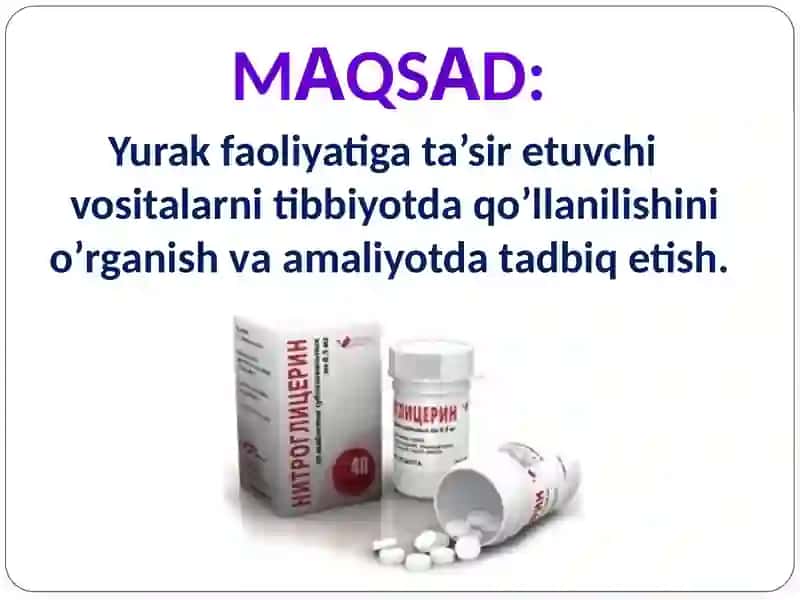 Kardiotoniklar. Antianginal vositalar 3