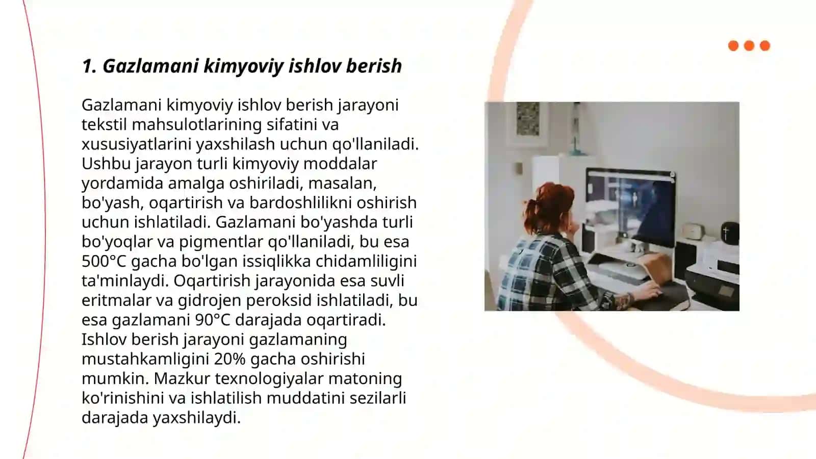 Gazlamaga ishlov berish texnologiyasi 3