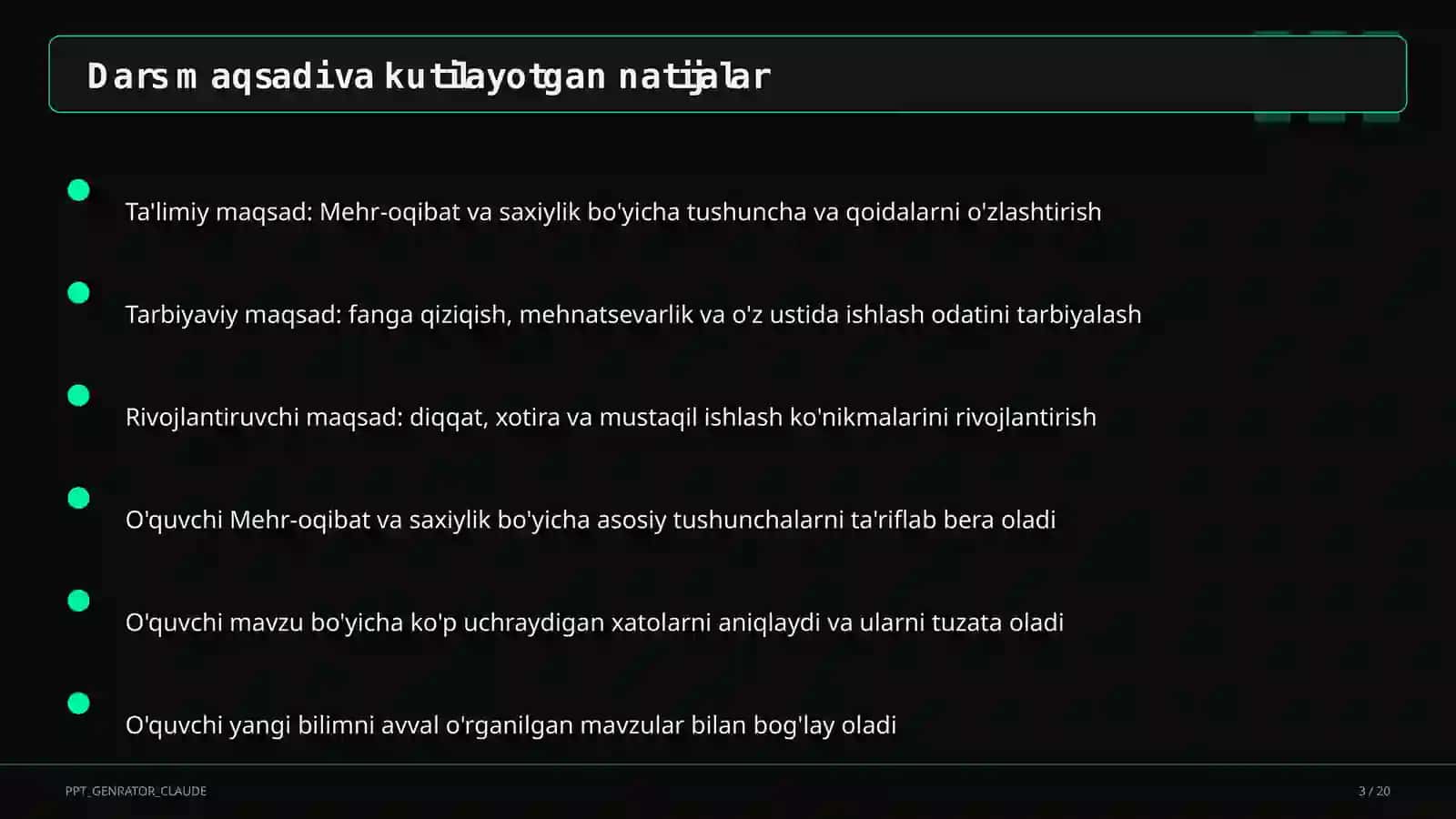Mehr-oqibat va saxiylik (4-sinf) 3
