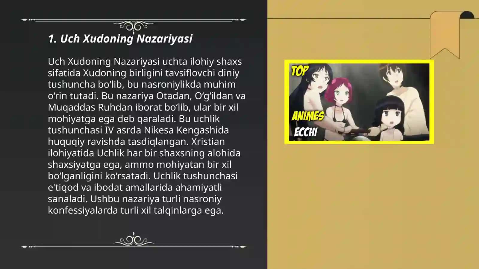 Uch Xudoning Nazariyasi 3