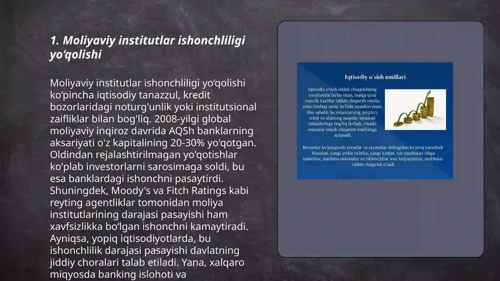 Iqtisodiy inqiroz kelib chiqish sabablari 3