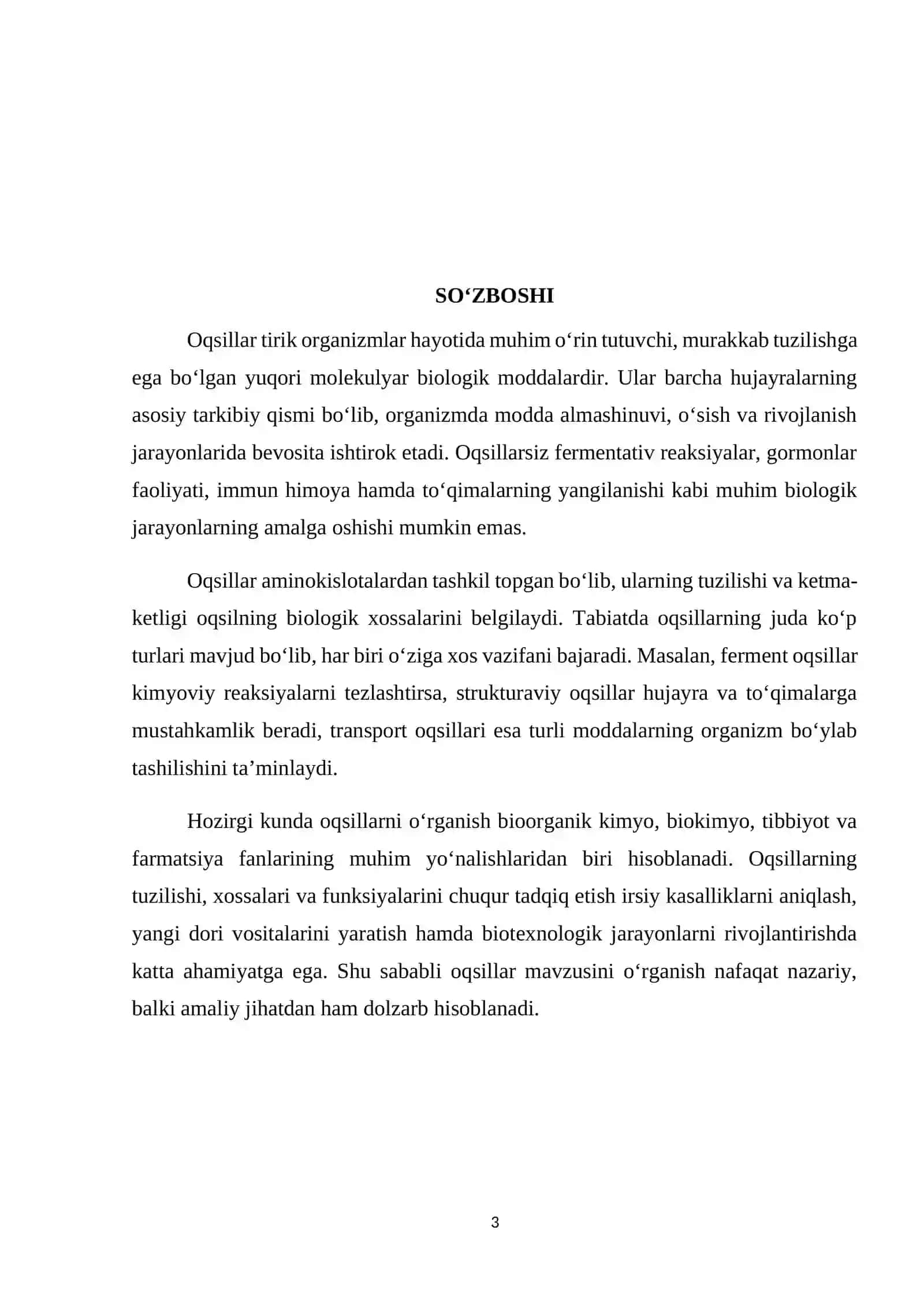 Oqsillar 3