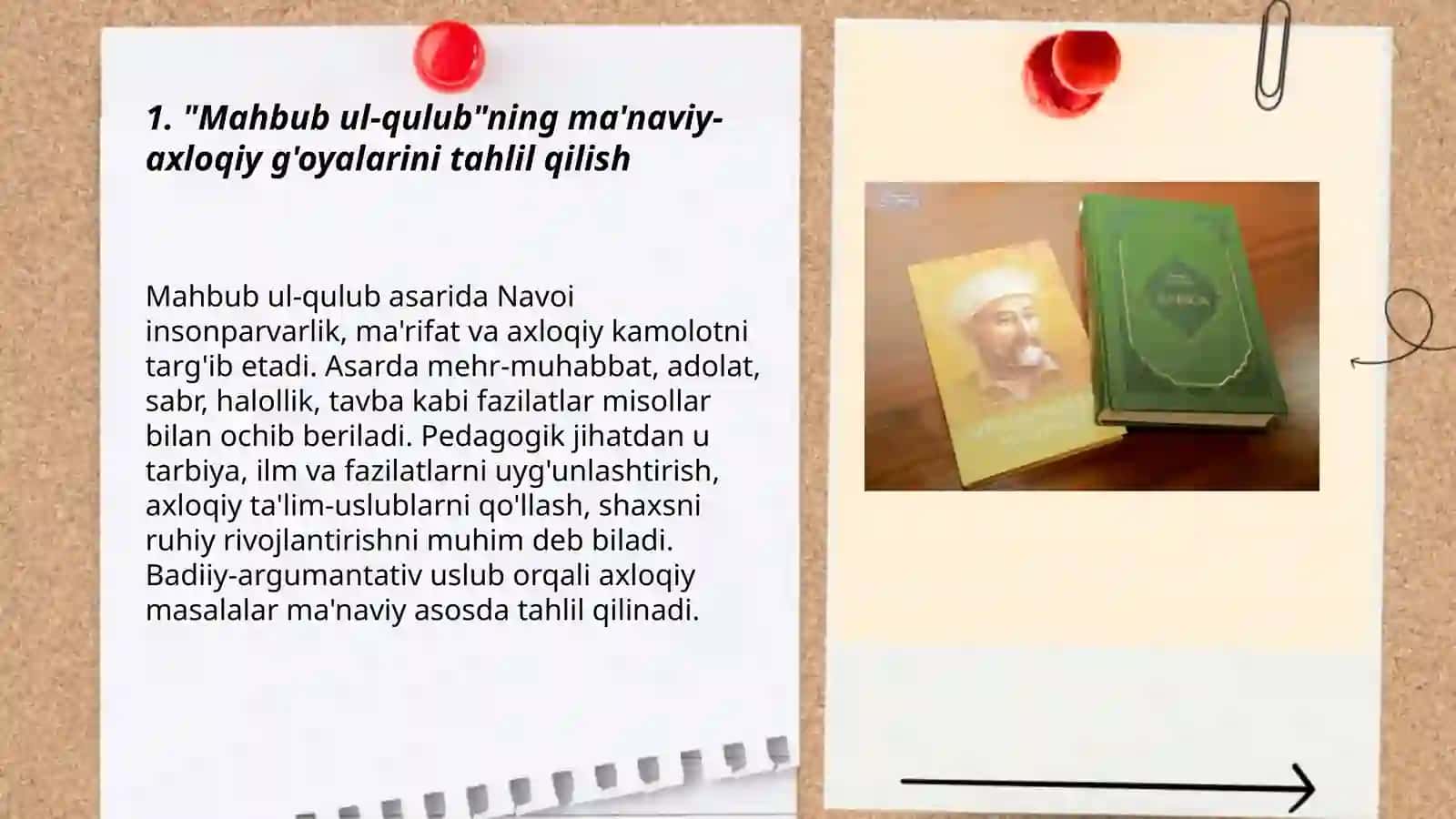 Mahbub ul qulub axloqiy-ta'limiyasar va Navoiyning ilmiy nasriy asarlari 3