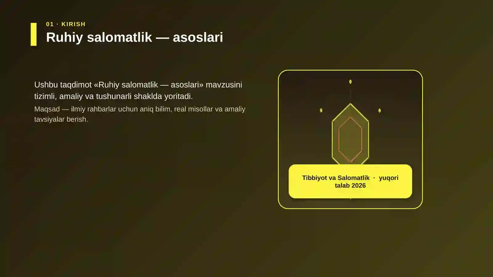Ruhiy salomatlik — asoslari 3