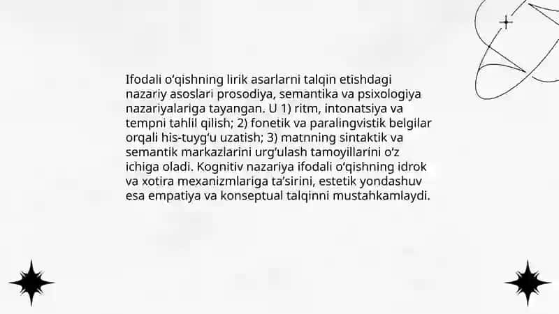 Lirik asarlarni oʻrganishda ifodali oʻqishning oʻrni va ahamiyati 3