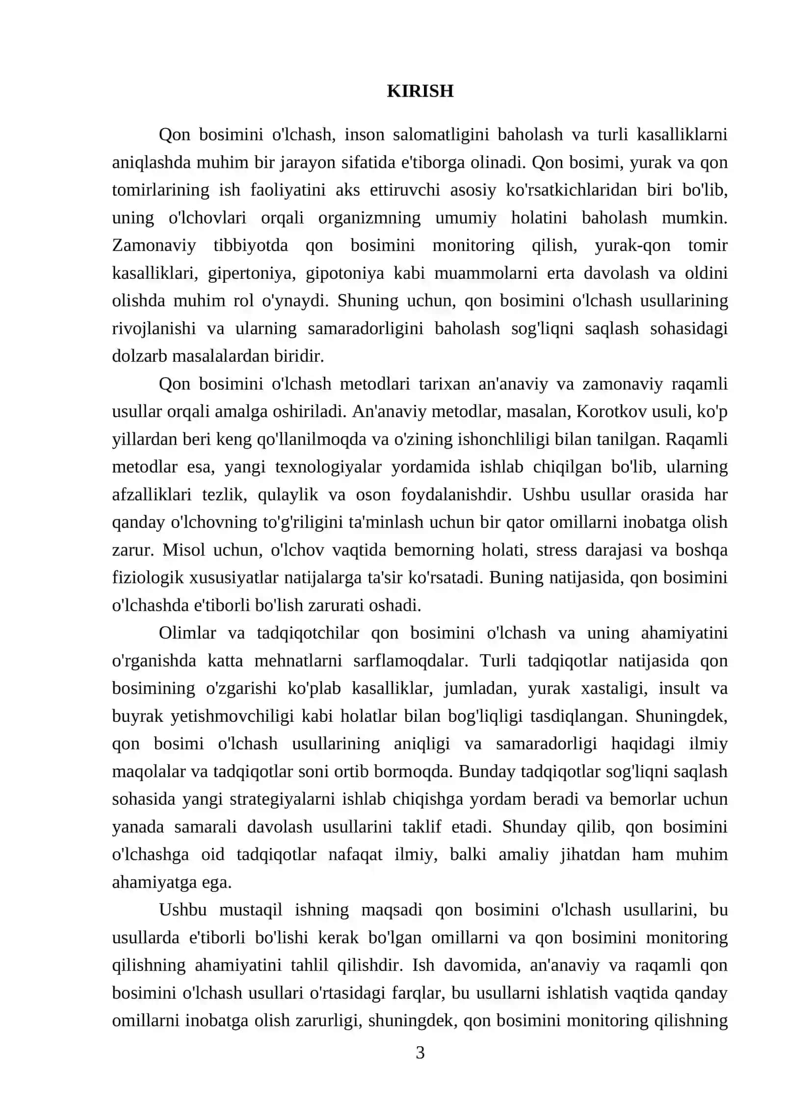 Davolash ishi: Qon bosimini o'lchash 3