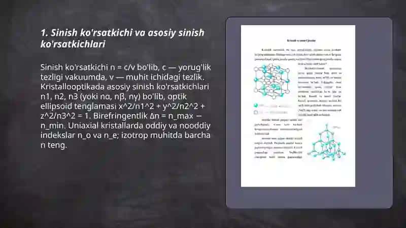 Kristallooptika elementlari 3