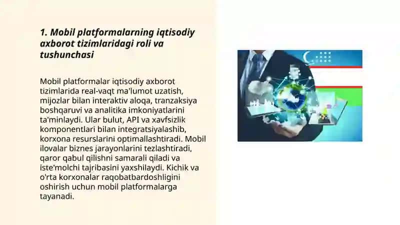 iqtisodiy axborot tizimlarida mobil platformalar texnologiyasining o'rni va ahamiyati 3