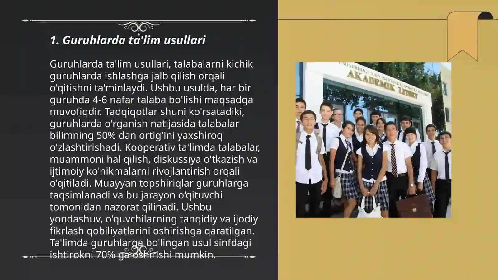 Guruhlarda ta'lim usullari 3