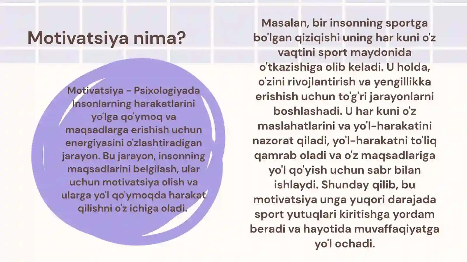 Motivatsiya va Maqsadlarni Belgilash 3