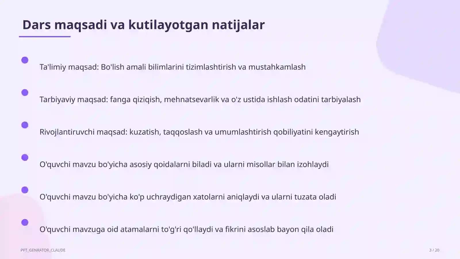 Bo'lish amali (2-sinf) 3