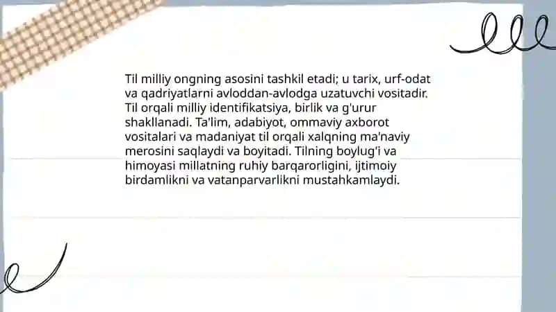 Til - millat ruhiyati va maʼnaviyati koʻzgusi 3