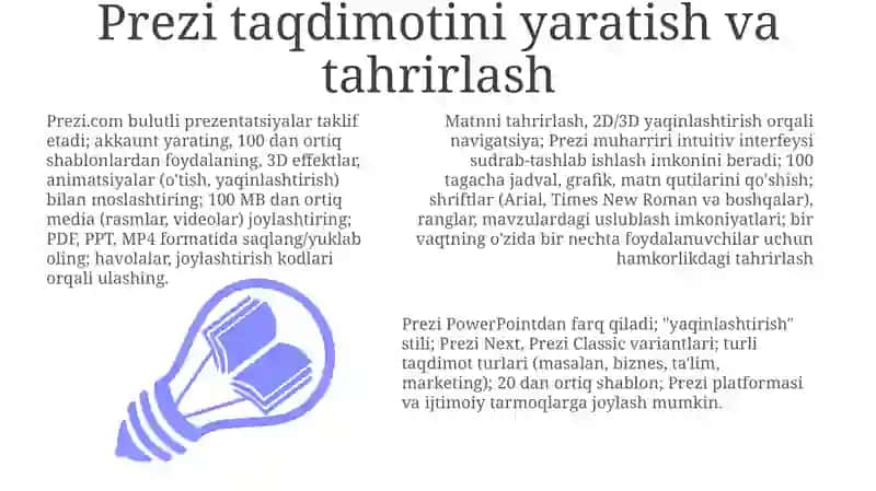 Prezi'ning Asosiy Xususiyatlari 3