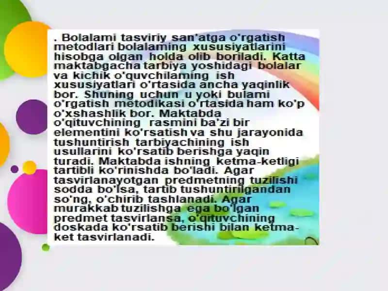 Tasviriy faoliyatlar 3