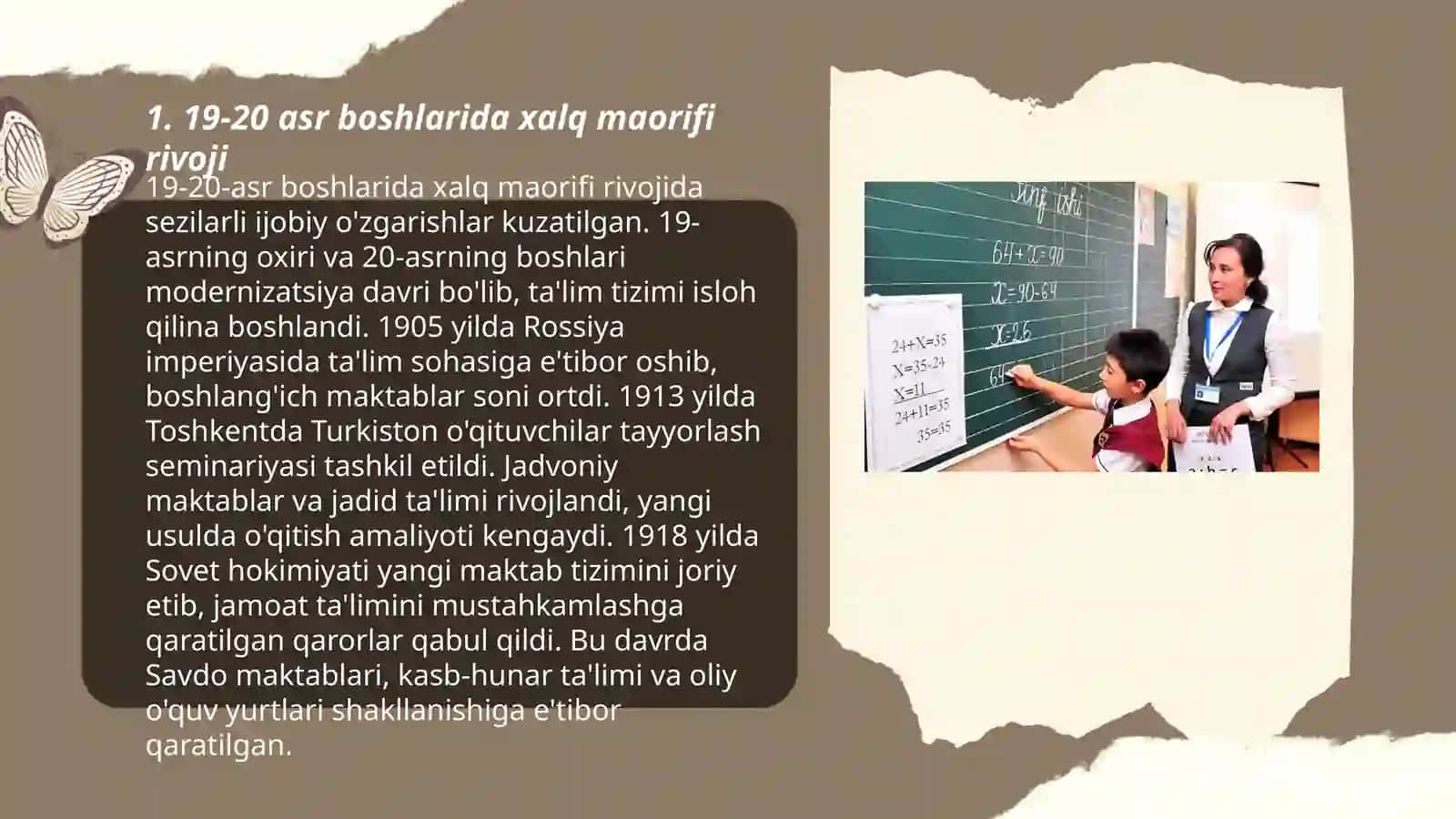 19 oxiri va 20 asr boshlarida maktab va pedagogik fikrlar taraqqiyoti, jadidlar xarakati 3