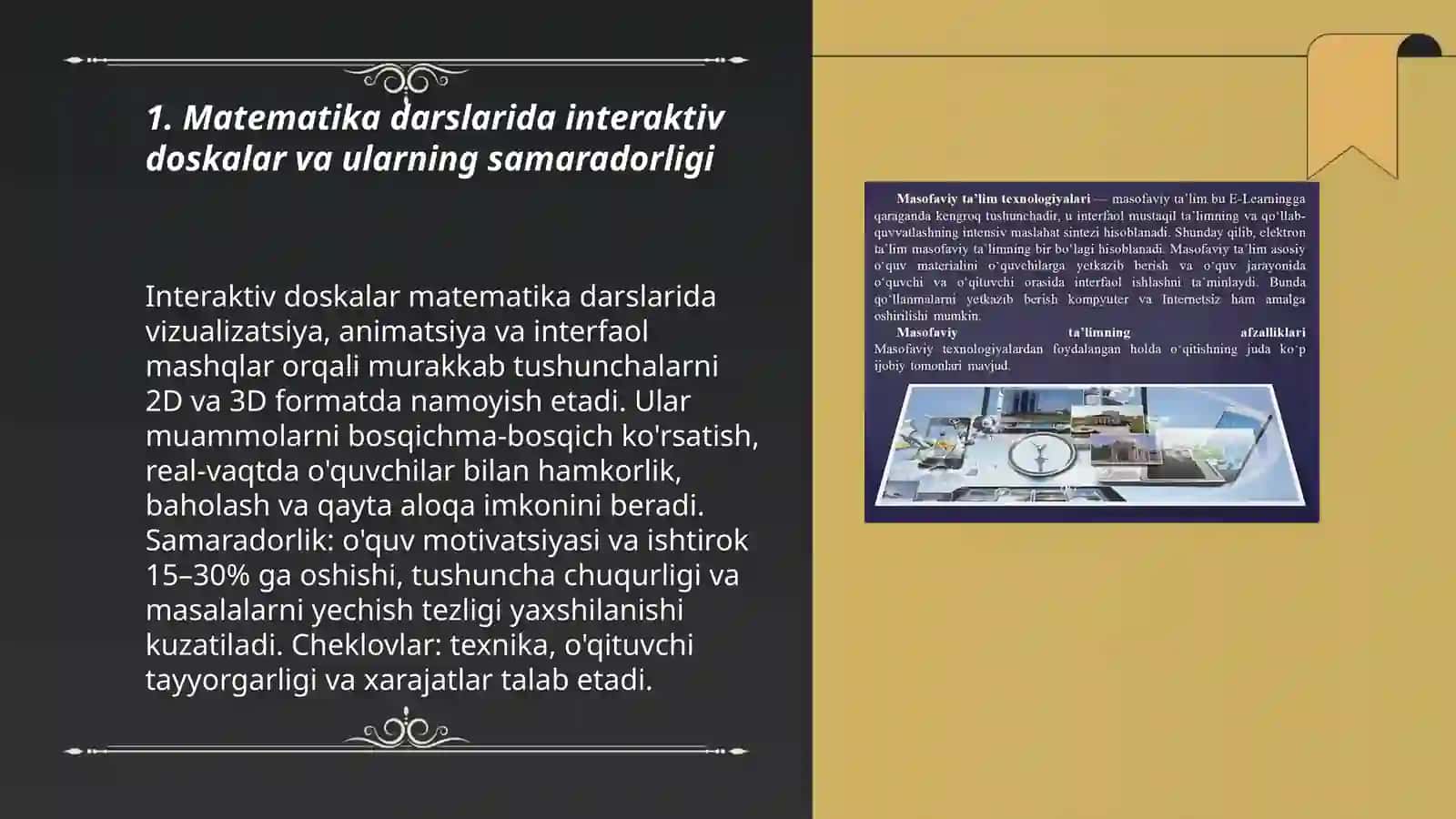 Ta'limning zamonaviy axborot kommunikatsiya texnologiyalari va ulardan matematika fanini o'qitishda foydalanish imkoniyatlari 3