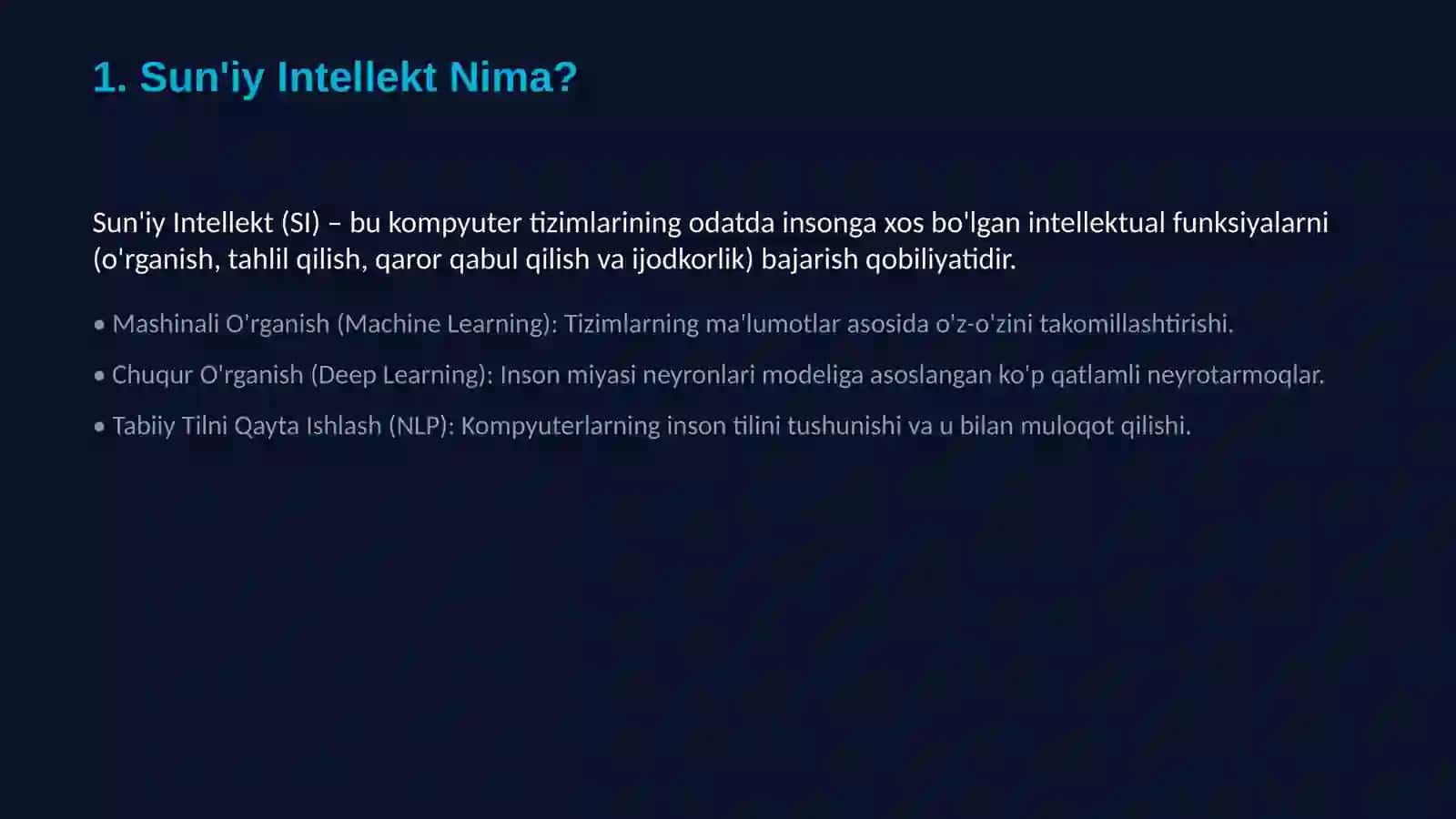 SUN'IY INTELLEKT VA INSONIYAT KELAJAGI 3