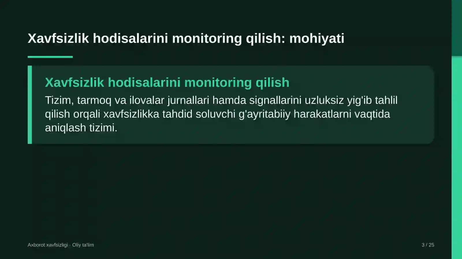 qishloq maktablarida xavfsizlik hodisalarini monitoring qilish 9272 3