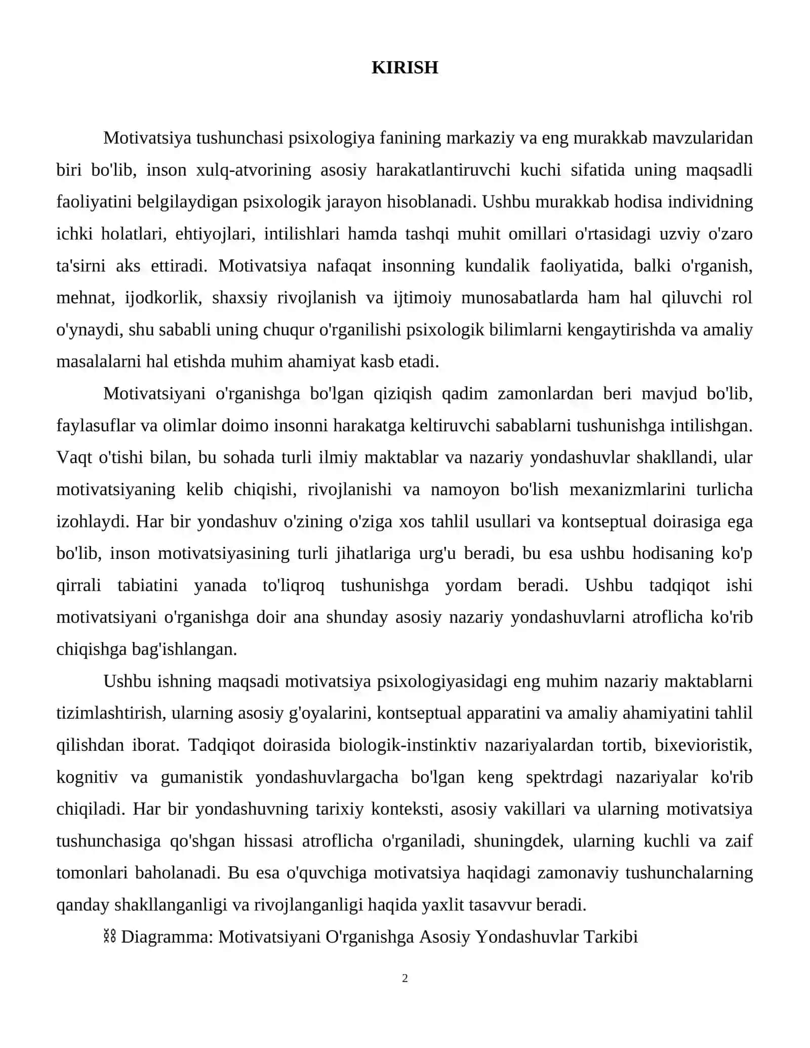 Motivatsiyani o'rganishga oid asosiy yondashuvlar 3