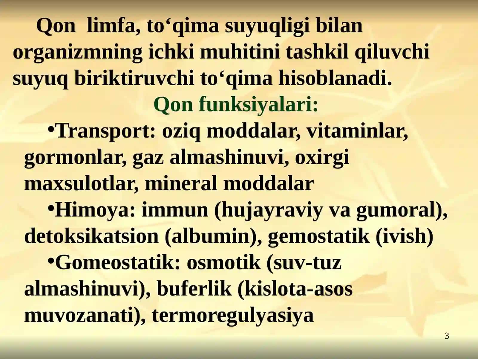 QON VA LIMFA-RETIKULYAR TIZIMI BIOKIMYOSI 3