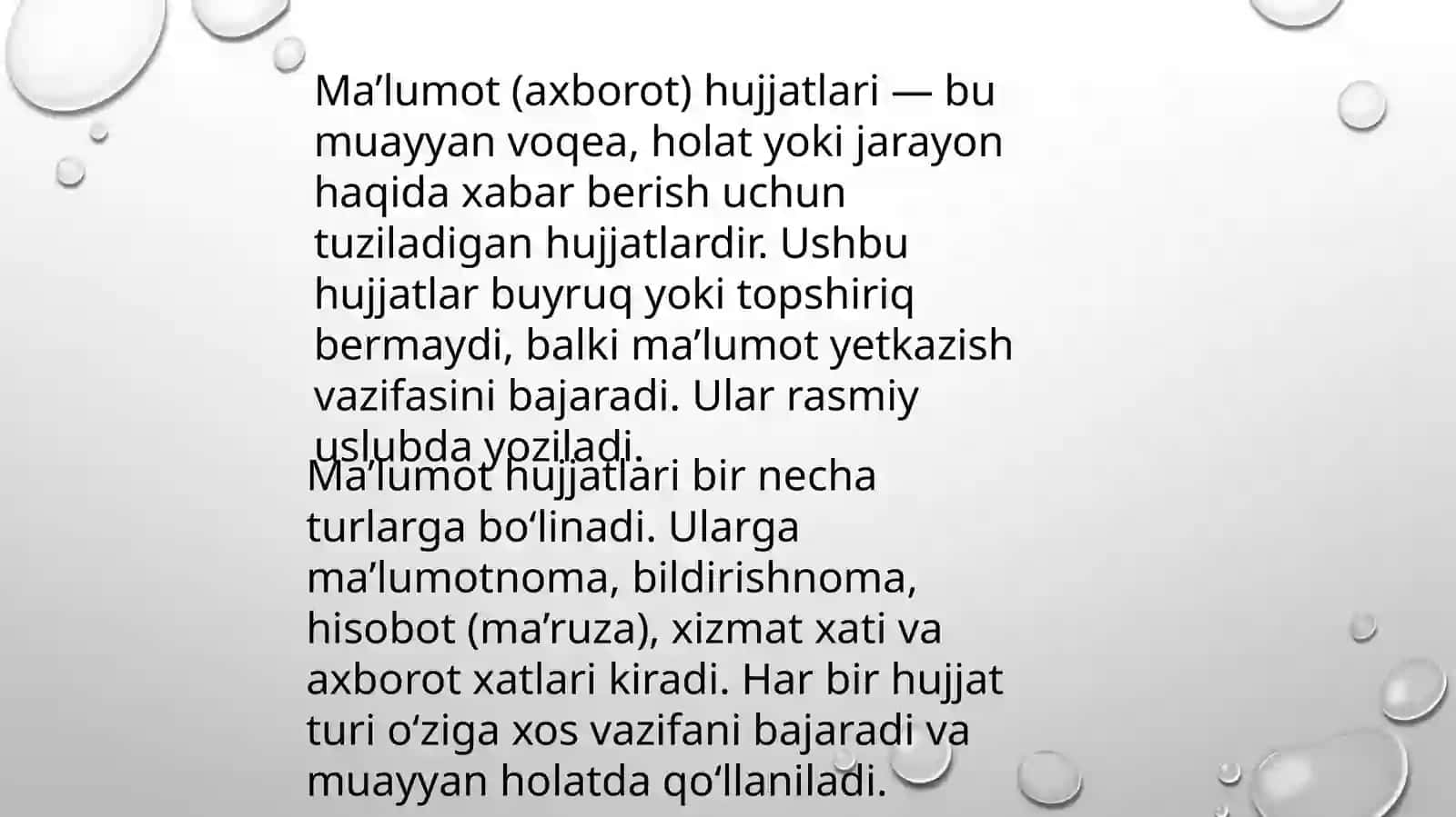 Axborot hujjatlari 3