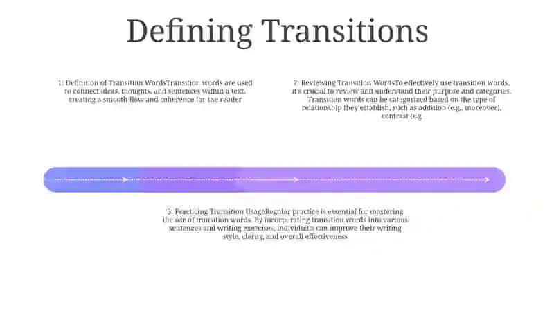 Reviewing And Practicing Using Transitions 3