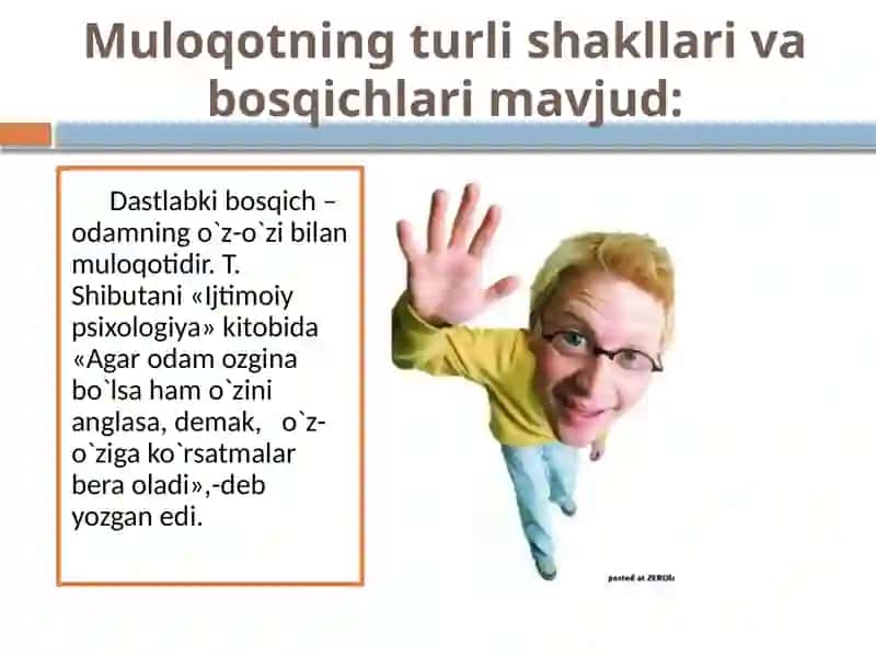 Muloqotning turli shakllari va bosqichlari 3