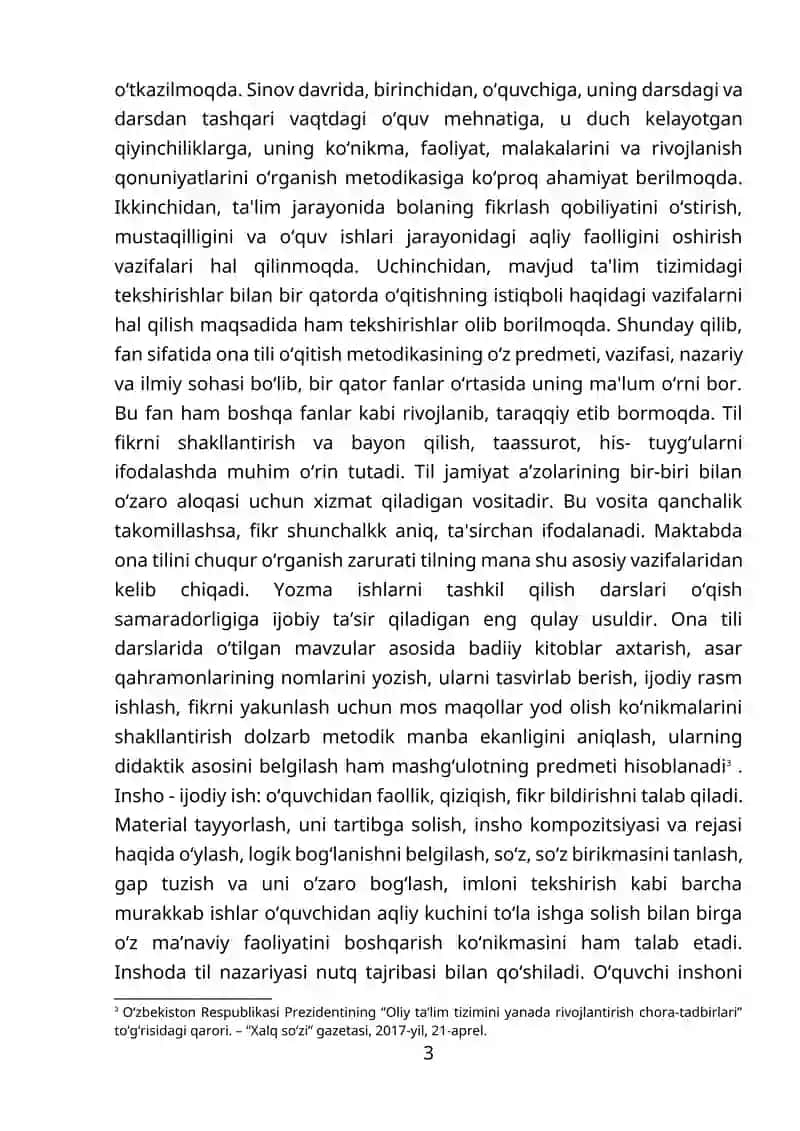 YOZMA ISHLARGA QO’YILADIGAN DTS TALABLARI VA UNING AHAMIYATI 3