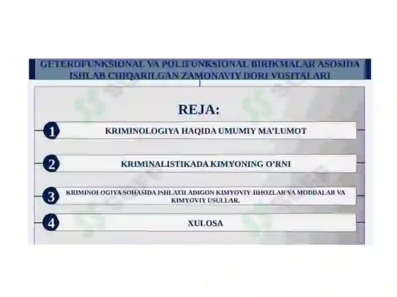Kriminalistika va Kimyo 3