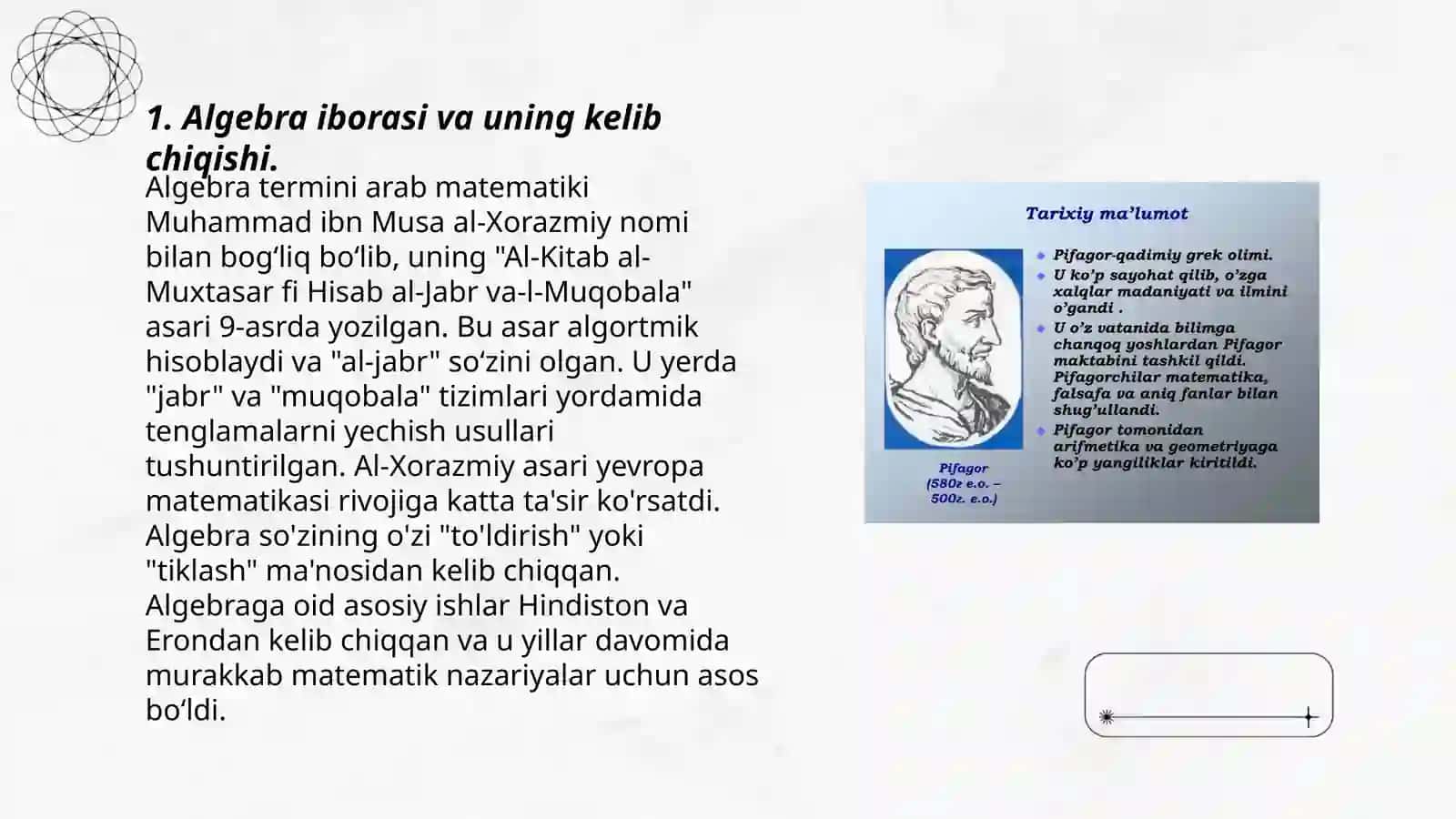 Algebra elementlari 3