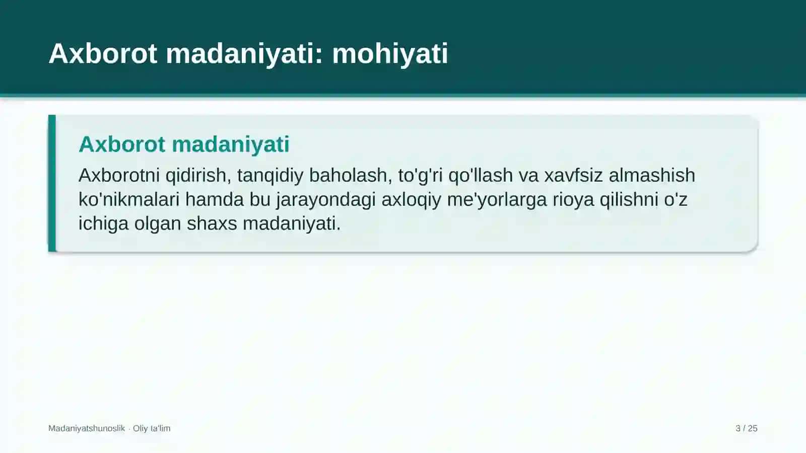 maktabgacha ta'lim tashkilotlarida axborot madaniyati 8273 3