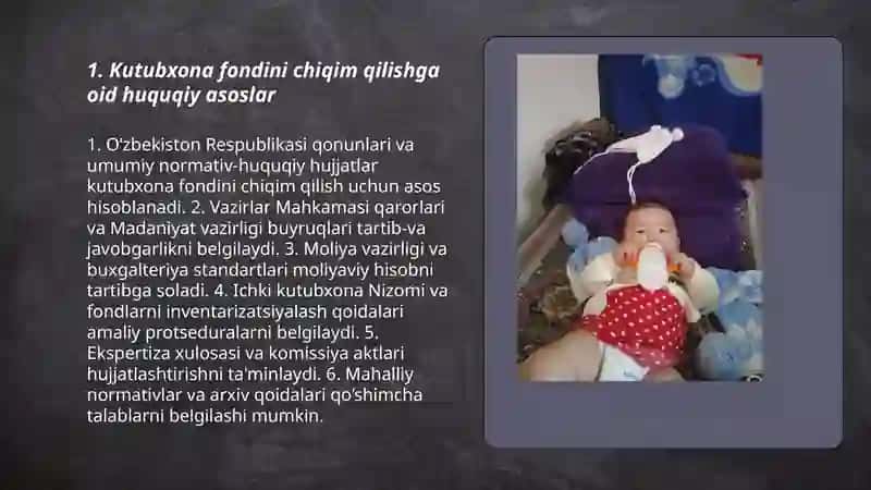 Kutubxona fondidan chiqim qilish (eskirgan, yóqolgan, yaroqsiz nashirlarni chiqarish) tartibi 3