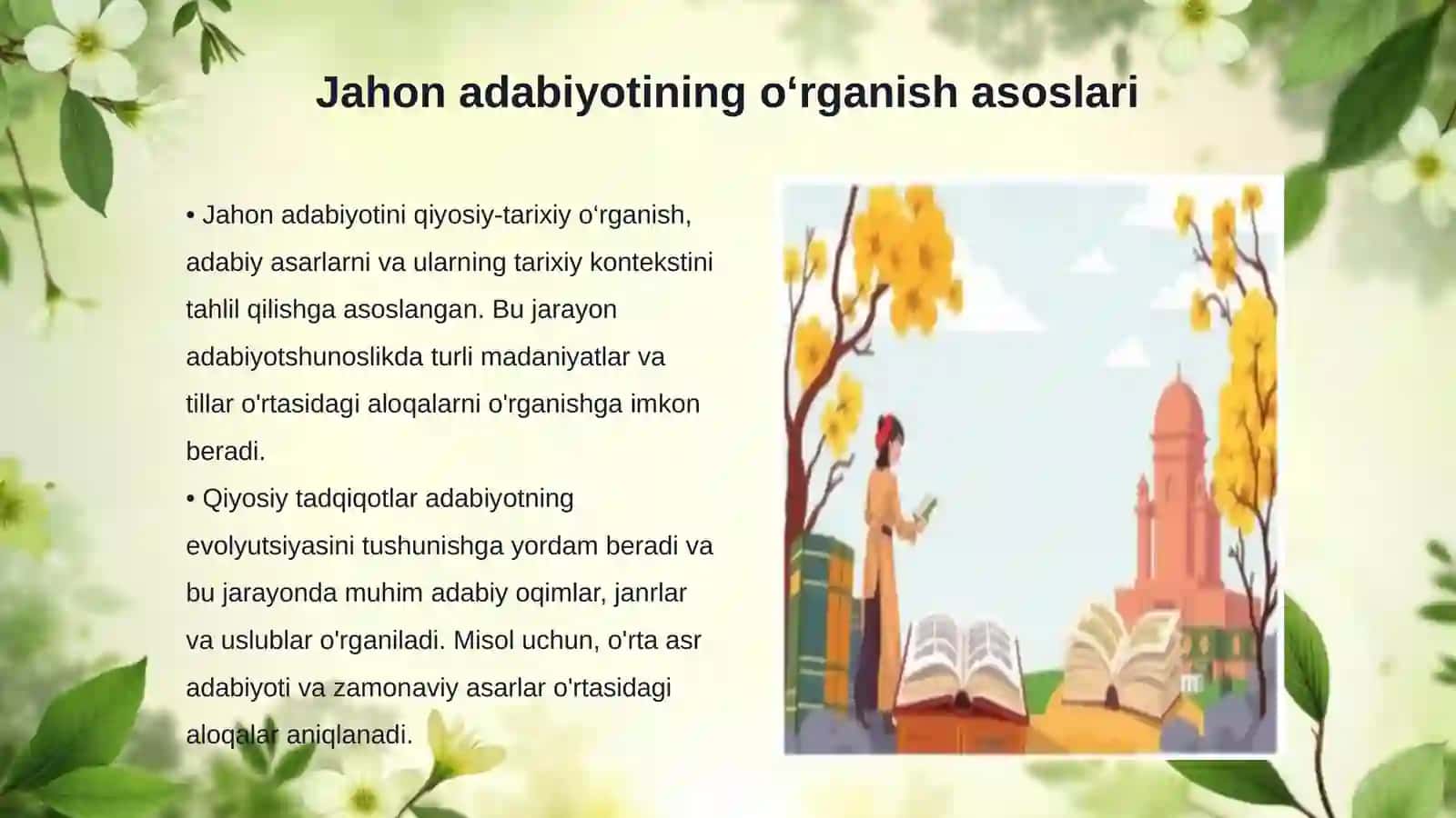 Jahon adabiyotini qiyosiy -tarixiy oʻrganish va A.N.Veselovskiy tadqiqotlari 3
