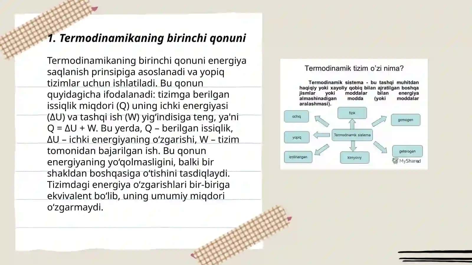 Termodinamika qonunlari va ularni tibbiyotdagi ahamiyati 3
