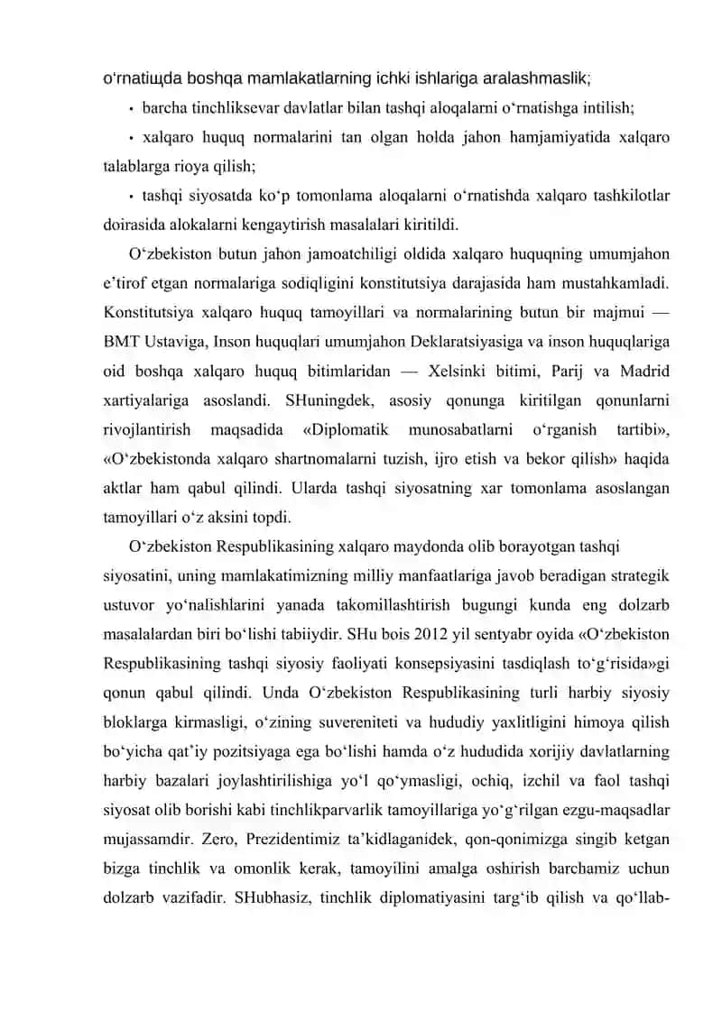 O‘zbekiston va Jahon Hamjamiyati 3