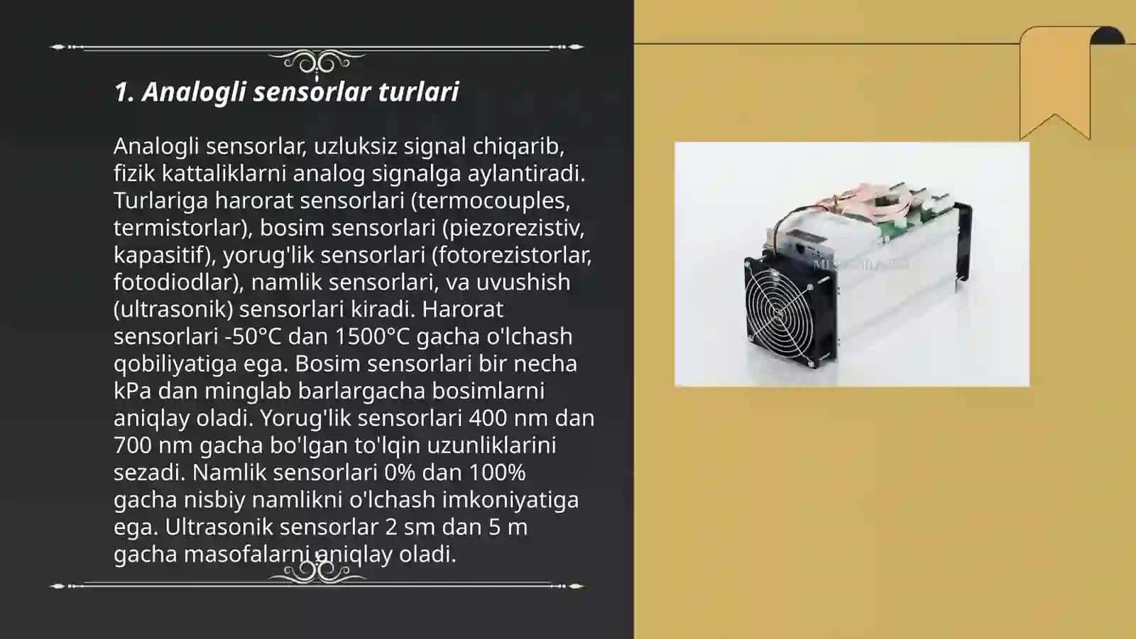 Analogli datchiklar 3
