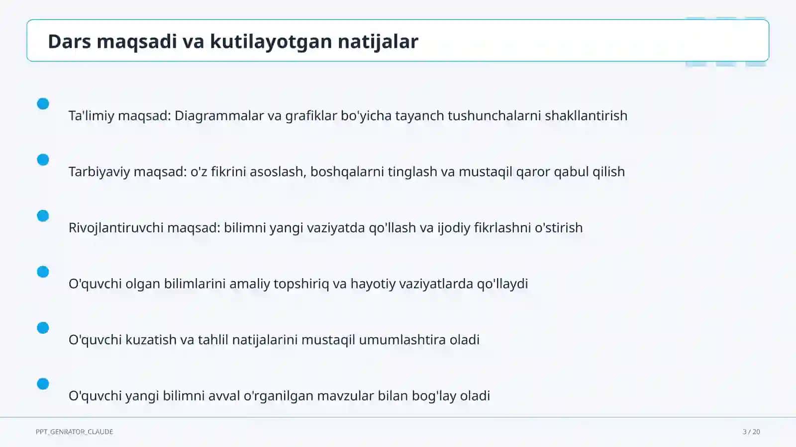 Diagrammalar va grafiklar (6-sinf) 3