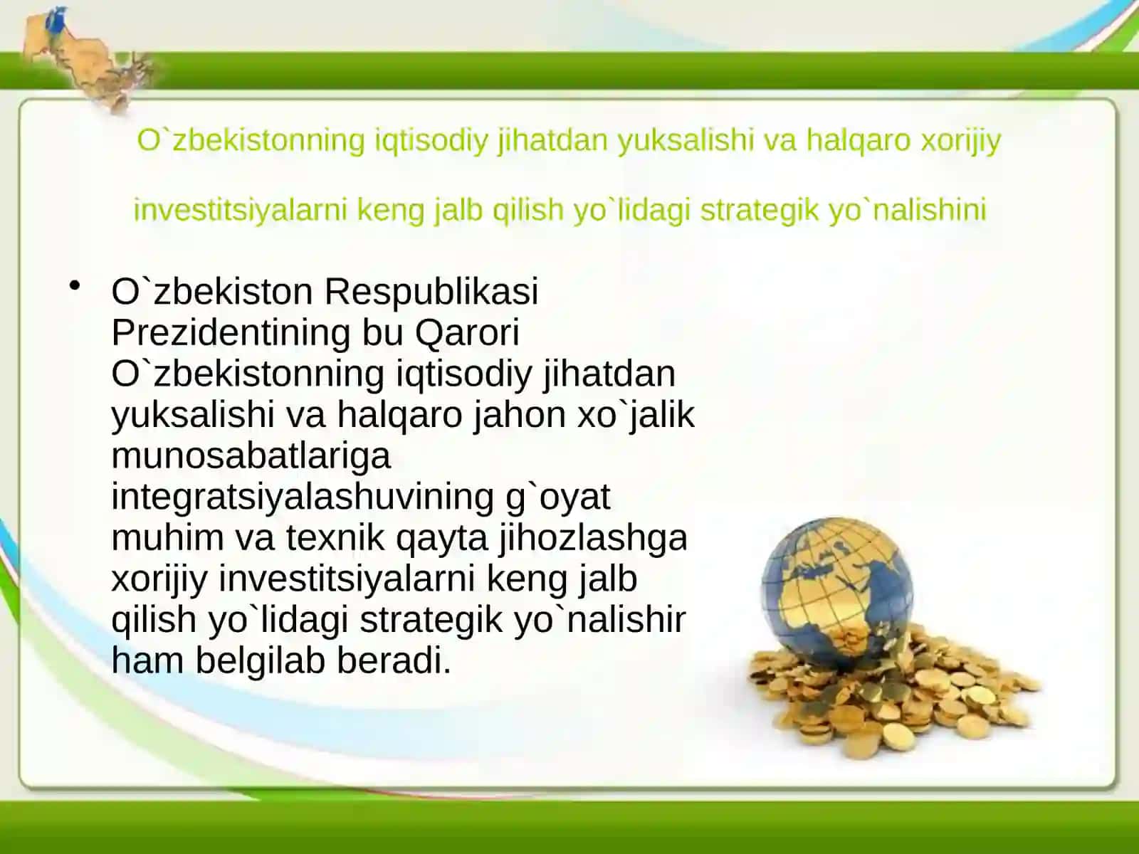 Invistitsiyalar va investitsional siyosat 3