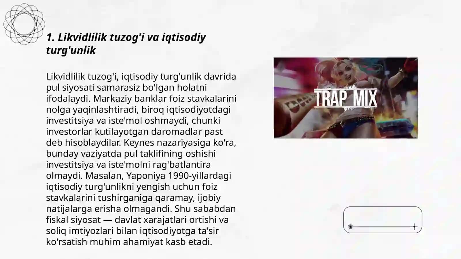 Likvidlilik tuzog'i va iqtisodiy turg'unlik 3