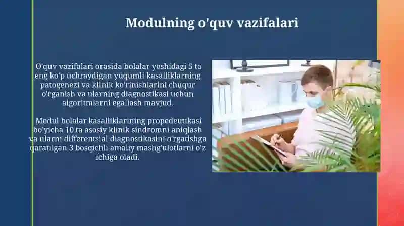 Bolalar kasalliklar propidevtilasi moduliga kirish modulning maqsad va vazifalari 3