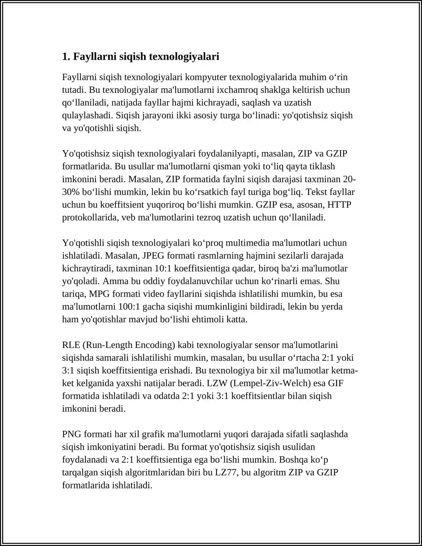 AXBOROTNI QAYTA ISHLASH 3