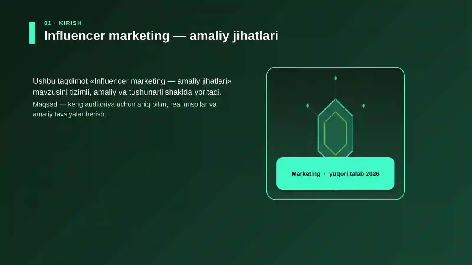 Influencer marketing — amaliy jihatlari 3