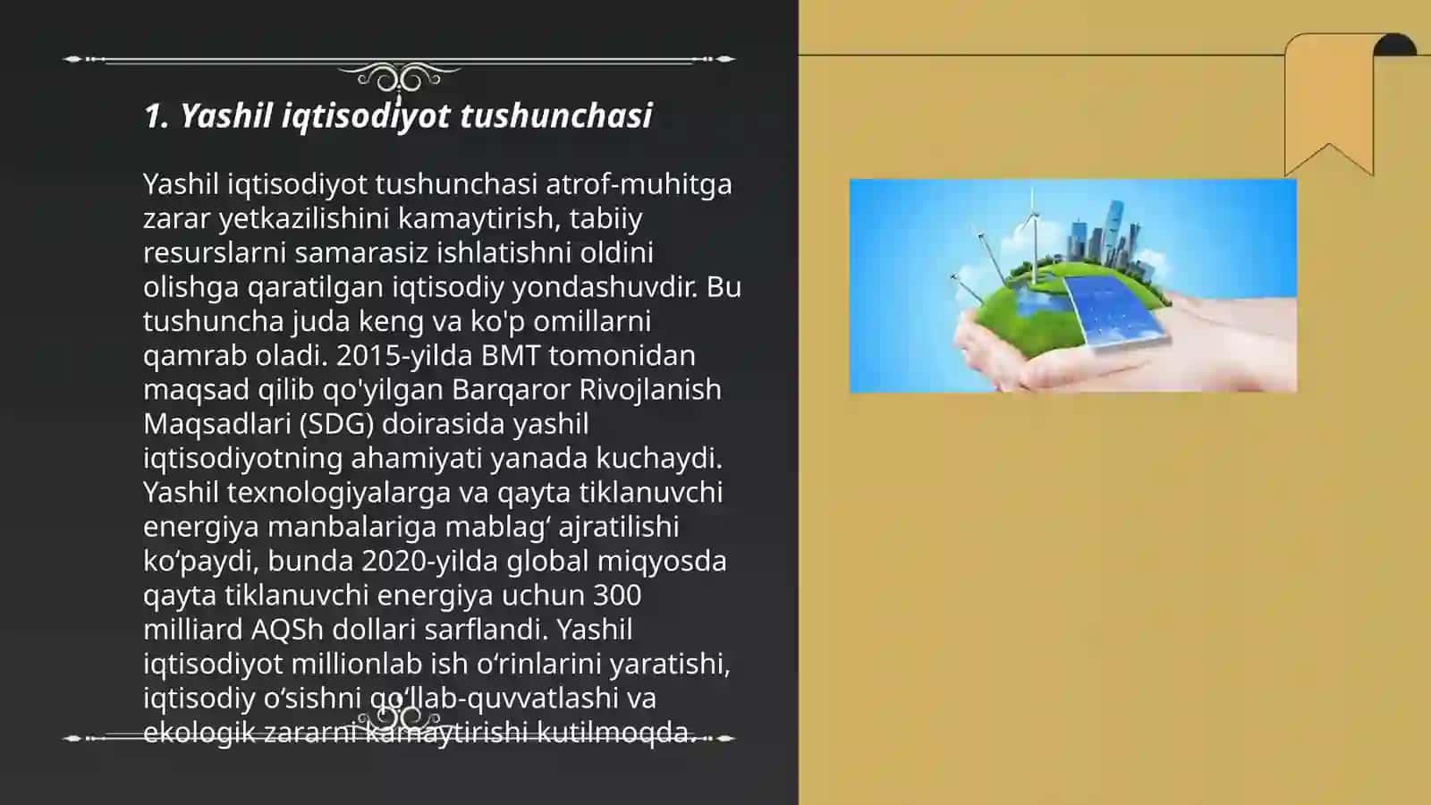 Yashil iqtisodiyotni baholashning kompleks usuli Jahon banki yondashuvi 3