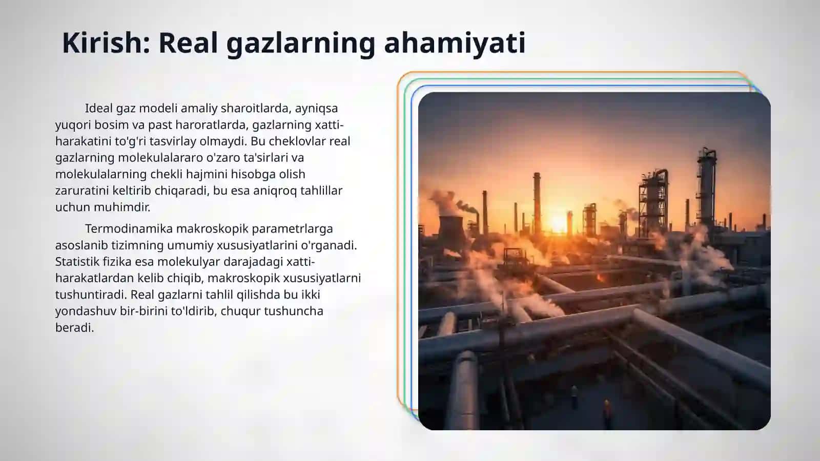 Real gaz uchun holat integralni hisoblash . Statistik fizikada Van- der- Vaals tenglamasini toping 3