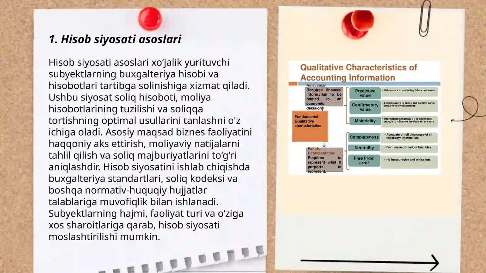 Hisob siyosati va buxgalteriya hisobi tamoyillari 3