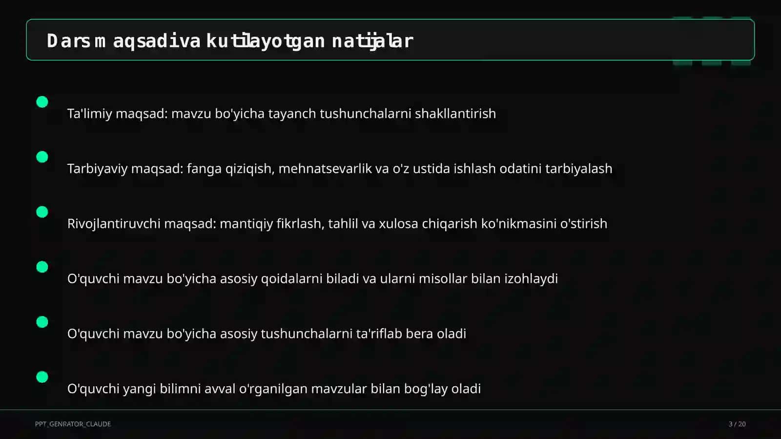 Informatika va axborot texnologiyalari (5–11) — takrorlash darsi uchun 3