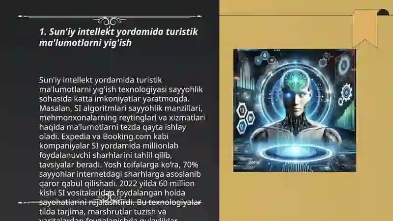 Sun'iy intellekt yordamida sayyohlar oqimini tahlil qilish va bashoratlash 3