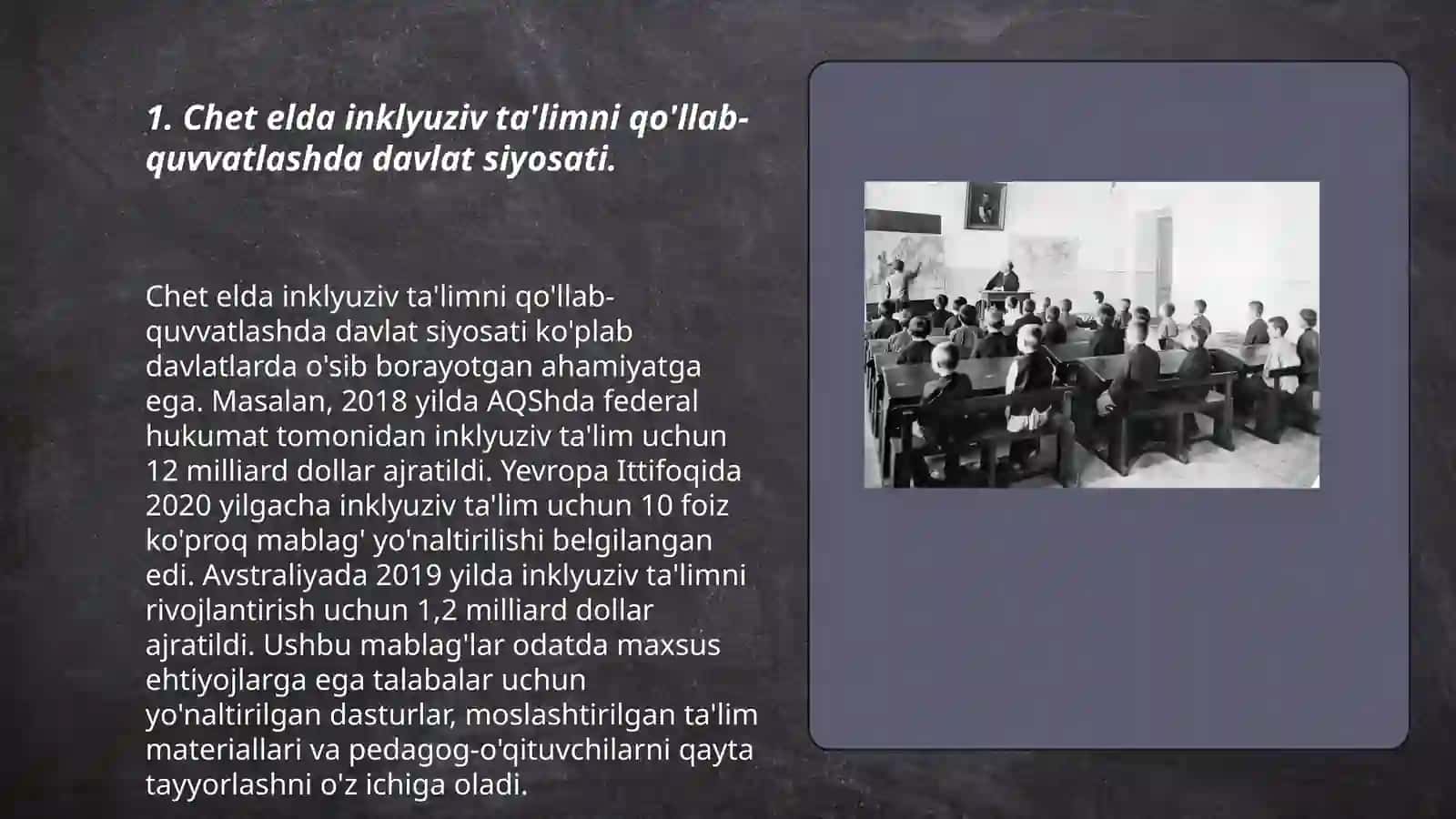 Chet elda inklyuziv ta'limni qo'llab-quvvatlashda davlat siyosati 3
